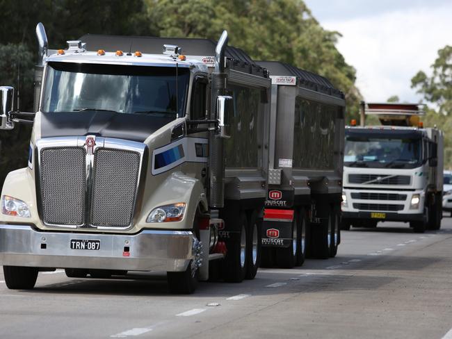 The road is used often by heavy vehicles. Picture: Robert Pozo