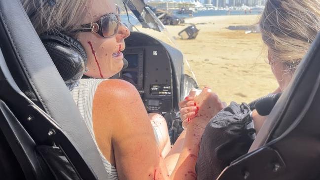 A picture released by the family of New Zealand tourists Elmarie Steenberg and Marle Swart, who survived the Gold Coast Sea World Helicopter crash along with their husbands Riaan Steenberg and Edward Swart.