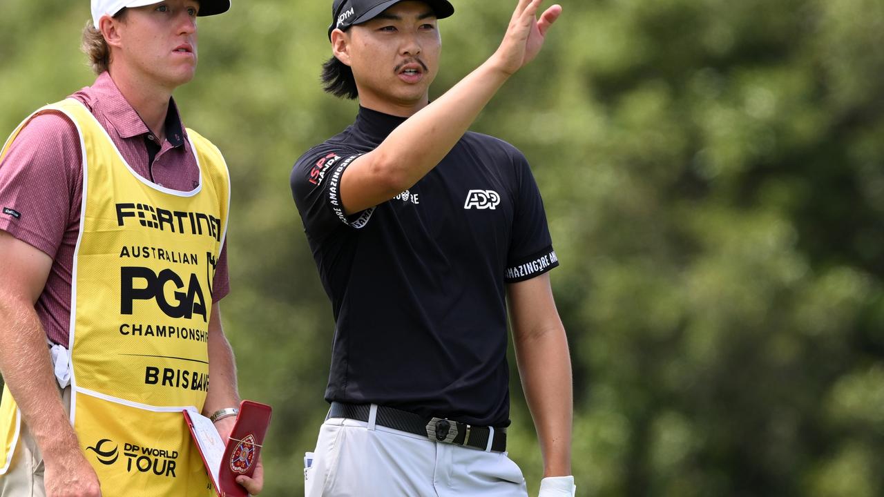 Min Woo Lee is the early leader at the Australian PGA Championship. (Photo by Bradley Kanaris/Getty Images)