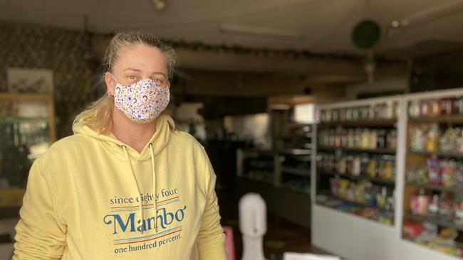 Dubbo small business owner Annette Burge closed her shop opposite West Dubbo Public School after a member of the school community tested positive for Covid. Picture: Ryan Young