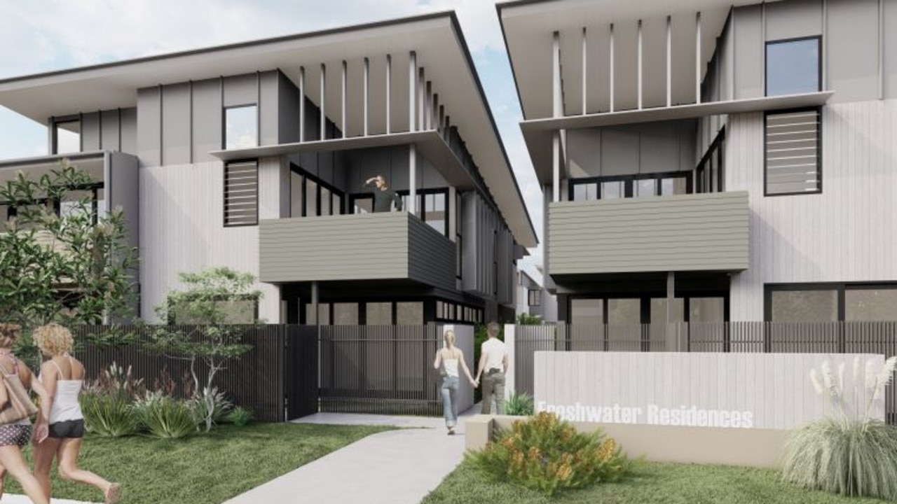 A development application has been lodged to build 22 townhouses in Brightwater.