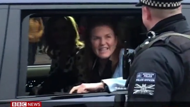 Sarah Ferguson spotted arriving at Buckingham Palace hours after Prince Andrew (BBC)