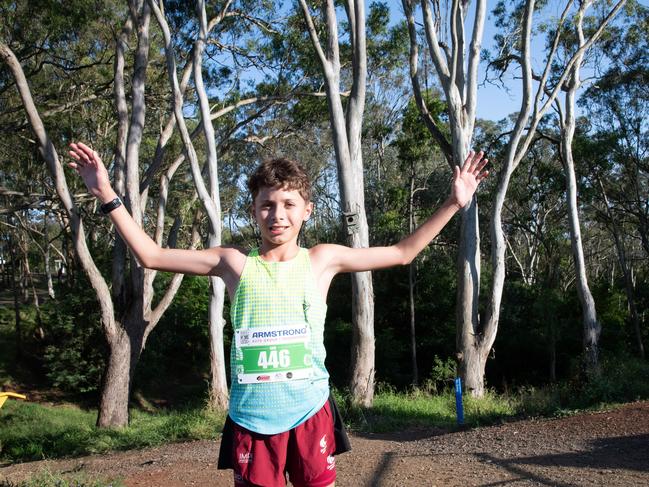 Tom Richards, a member of a large group of students from Concordia College ran the 5km course and completed it in 26 minutes.Hike for Homeless held at Jubilee Park. October 19th, 2024