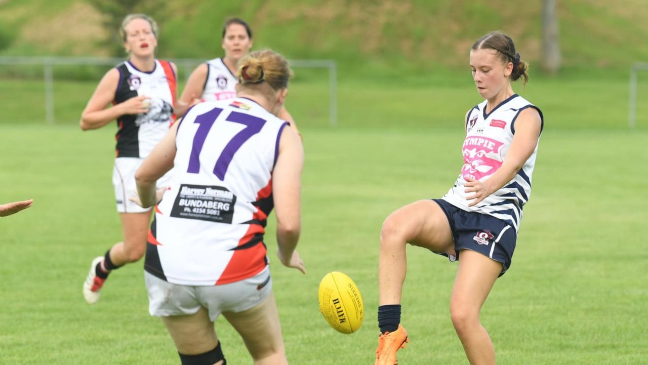 12/04/2023 - Lillianne Chambers (right) will captain the Gympie Cats in 2023. Picture: Gympie Times