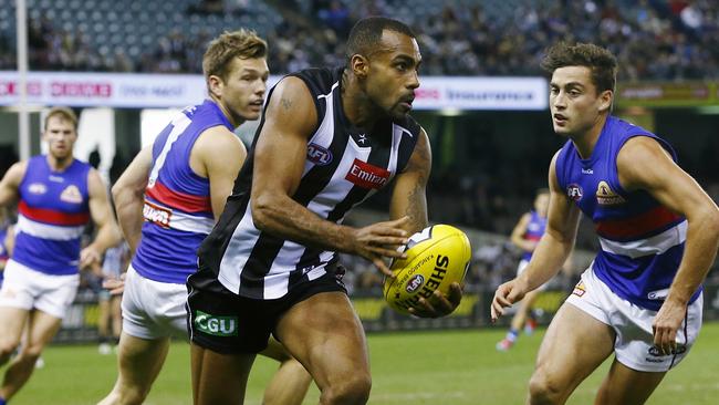 Heritier Lumumba is not happy with Collingwood’s response over his racism claims. Picture: Michael Klein