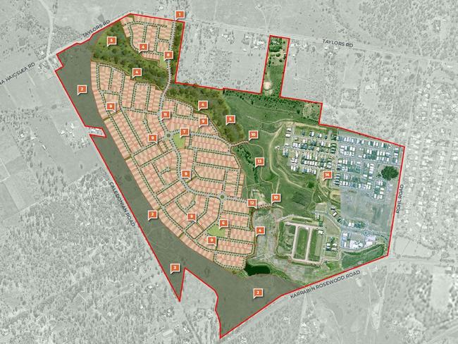 Plans for the proposed 1022 new houses in theÂ Dawn Walloon Estate, Walloon.