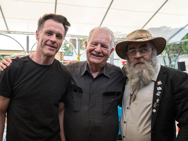 SYDNEY, AUSTRALIA - NewsWire Photos, DECEMBER 25, 2024. Premier of New South WalesChris Minns and Bill Crews at the Christmas lunch to thousands of Sydneysiders in need at  The Rev. Bill Crews Foundation, 180 Liverpool Road Ashfield,  :   Picture:  NewsWire / Flavio Brancaleone