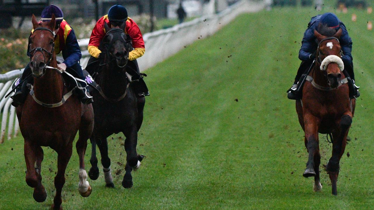 Stars not trained at Flemington will now be able to jump out down the Flemington straight before Group 1 sprints. Picture: Getty Images