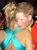 The royal partying with ex-girlfriend Chelsy Davy in 2006.