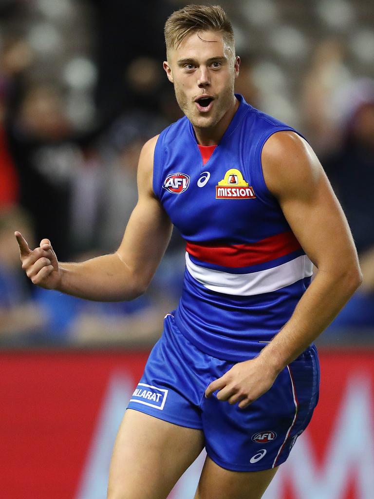 Josh Schache found his feet at Whitten Oval in 2019. Picture: Michael Klein