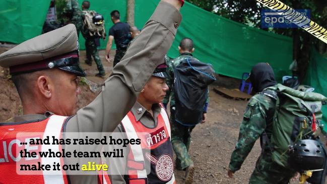 EXPLAINER: Four rescued, nine remain trapped in Thai cave