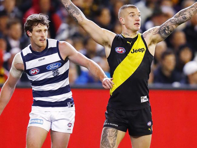 AFL 2nd Qualifying Final. Geelong v Richmond at the MCG . Richmond's Dustin Martin  . Pic: Michael Klein