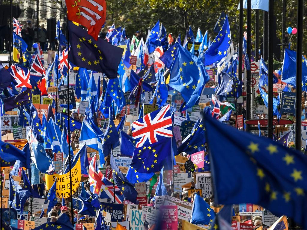 A second referendum on Brexit, as called for by the People’s Vote campaign, is part of Labour policy. Picture: Niklas Halle'n/AFP.