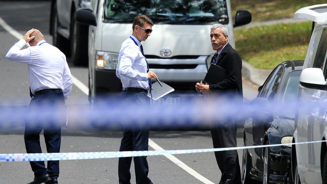 Detectives from the Homicide Squad combed the double-storey property following the tragedy. Picture: Mark Stewart