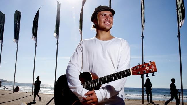 Northern Beaches The Voice hopeful Blake Morgan, who made headlines when he saved a teenager after a dramatic fall.