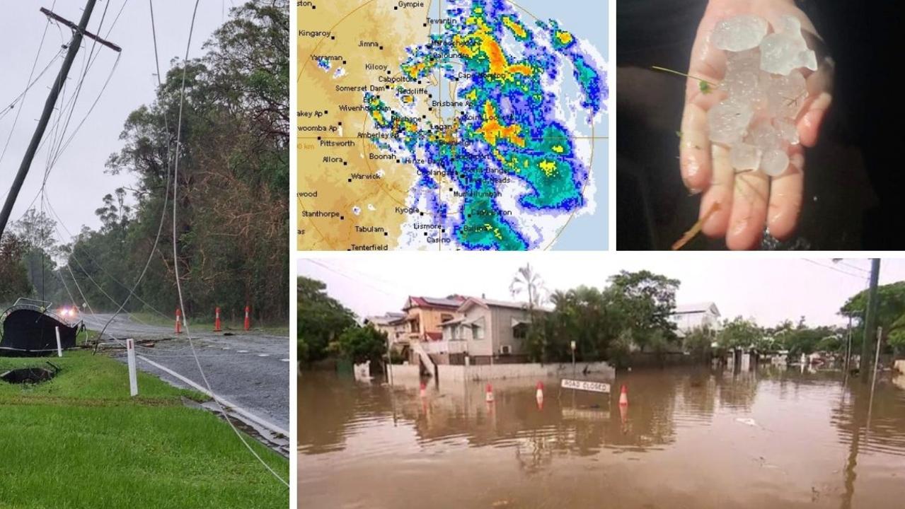 Severe storms smash southeast Queensland again. Photo: Supplied