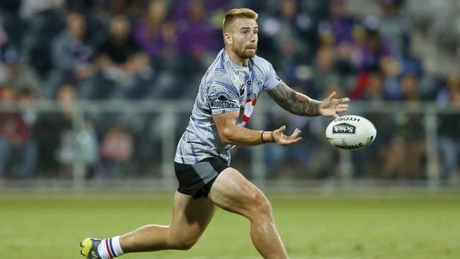 Adam Keighran showed flashes of class during the Warriors’ trial against the Storm. Picture: Getty