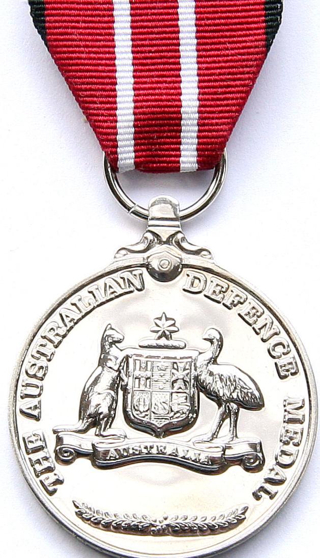 The Australian Defence Medal is awarded to all presonnel after serving four years.