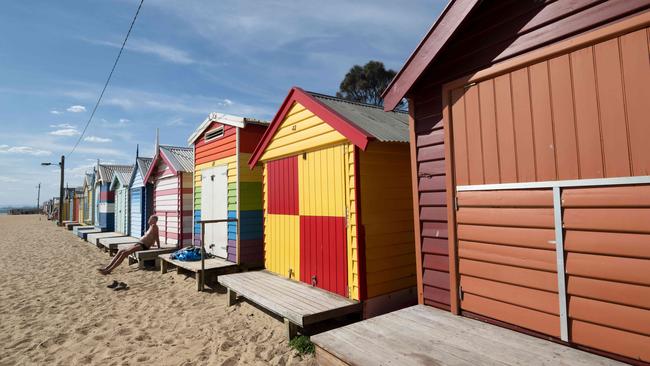 Hundreds of owners of the colourful beach boxes from Brighton through to the Mornington Peninsula have copped the bills in error. Picture: Tony Gough