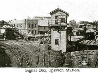 ALL GO: The signal box at Ipswich station that played its part in making the railway such a success.