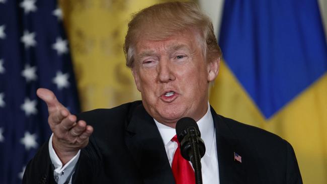 US President Donald Trump is under pressure over trade tariffs.