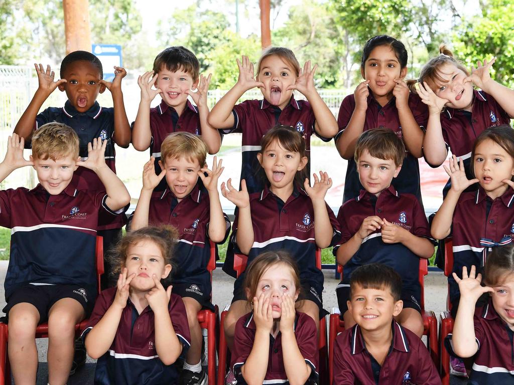 MY FIRST YEAR: Fraser Coast Anglican College Prep Wombats. Picture: Patrick Woods.