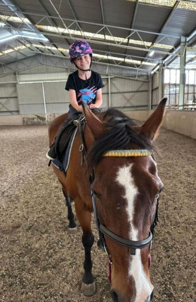 Cooper loves horses, and rides as part of his physical therapy. Picture: Facebook