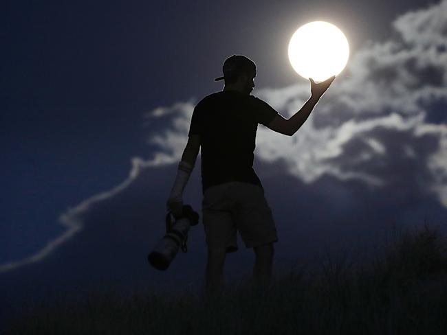 Tim Braitling strikes a pose on the Gold Coast. Picture: Peter Wallis