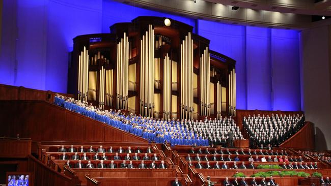 The Mormon Tabernacle Choir in Salt Lake City. Picture: Getty Images