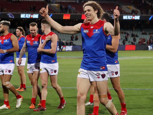 Ben Brown and the Demons will be coming for the Cats. Picture: Sarah Reed/AFL Photos via Getty Images