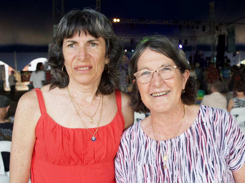 Valerie Wright and Jenny Rackemann of Mackay attending the Airlie Beach Festival of Music on Saturday, November 5, 2022. Picture: Katrina Lezaic