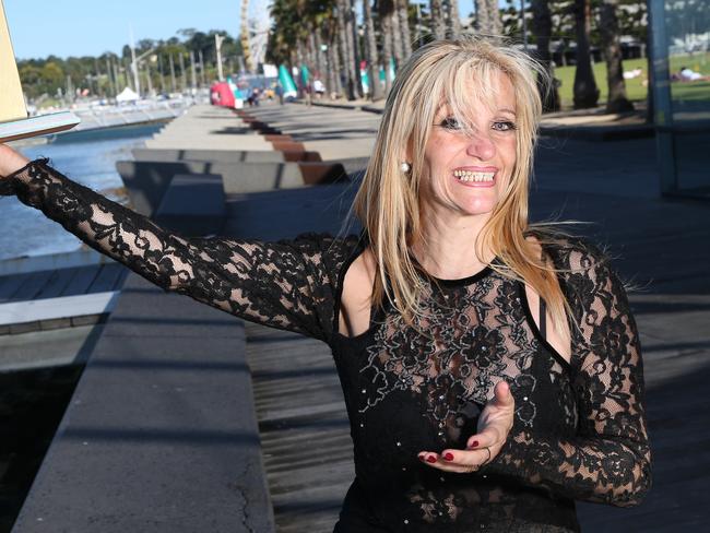 Tango singer Silvia Gabriela with her award. A Geelong woman has won Argentina's highest performance award - a Golden Obelisk for services to Tango. Silvia sings to the music and her husband plays double bass. Gabriela is from Argentina and has lived in Australia for a year. Picture: Alan Barber