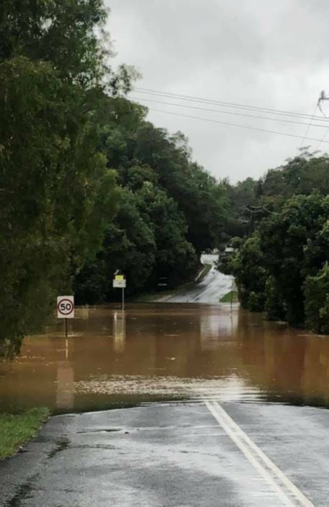 Flooding at Mt Warning in northern NSW. Picture: Facebook