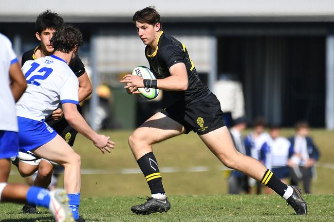 Jack Tuite in action for his old school, St Laurence’s College. Picture, John Gass