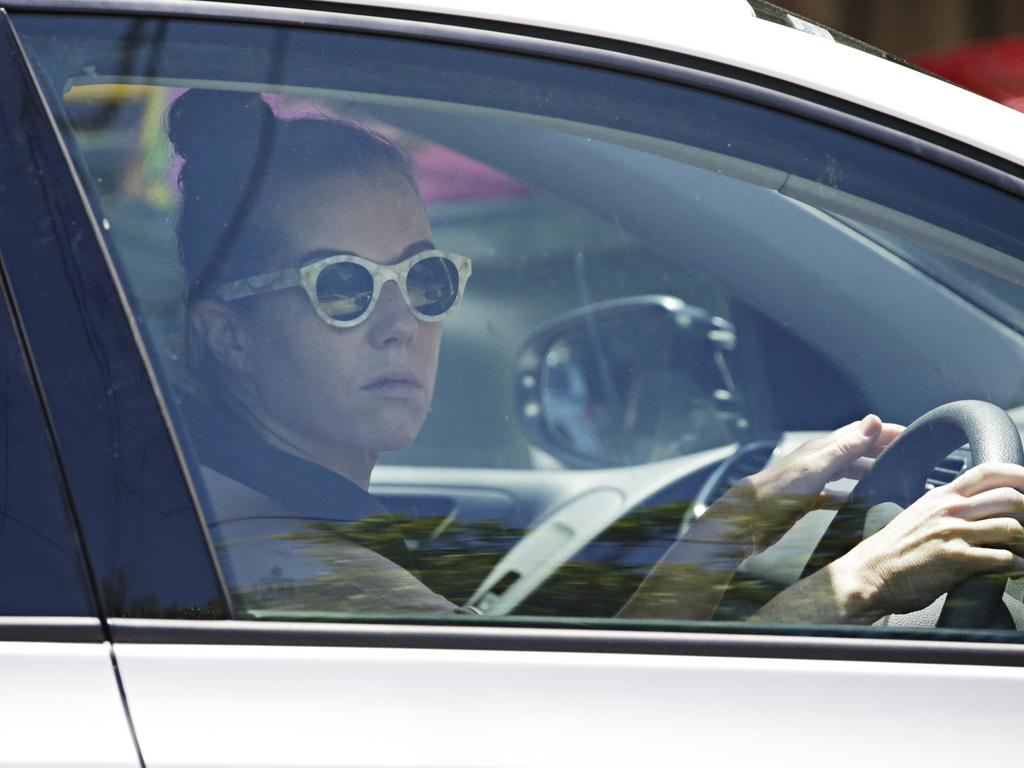 Dr Orly Lavee leaving her home on February 1. Picture: Adam Yip