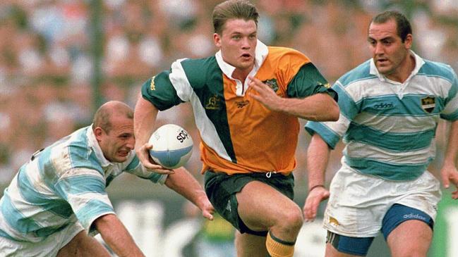 Ben Tune in action against Argentina in 1997. Picture: AP