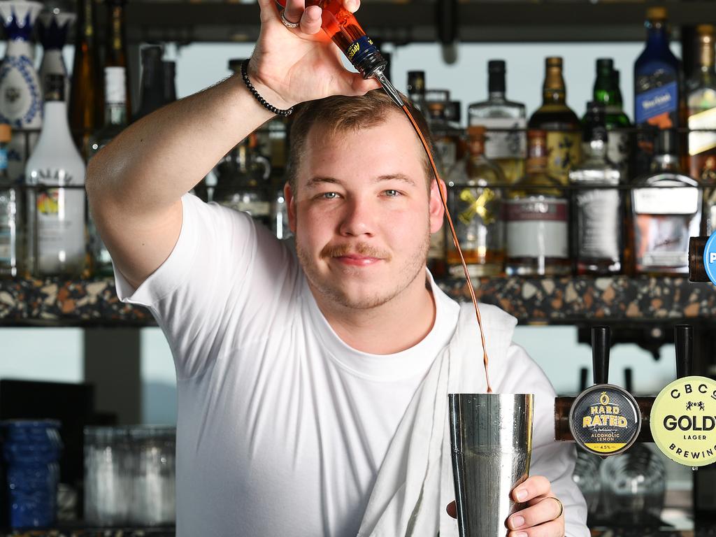Ardo Rooftop's Patrick Hill has won the favorite bartender vote by the Townsville Bulletin readers. Picture: Shae Beplate.