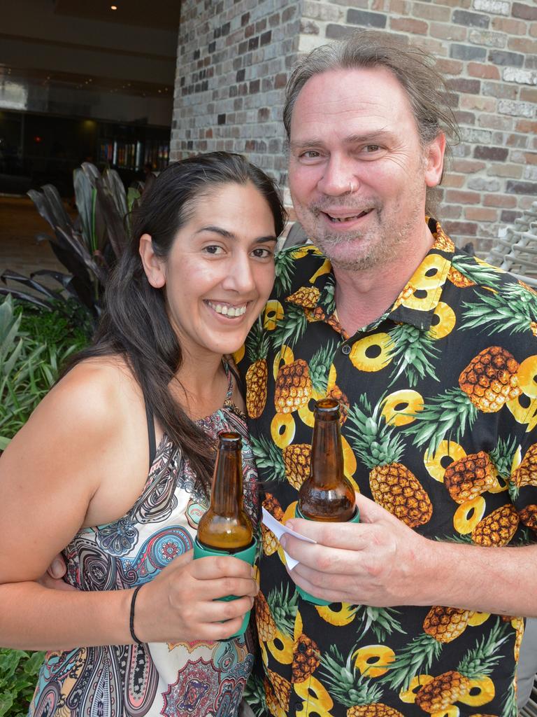 Leanne Fernandes and Damo Barnes at opening of Harbour Eats at Harbour Town, Labrador. Picture: Regina King.