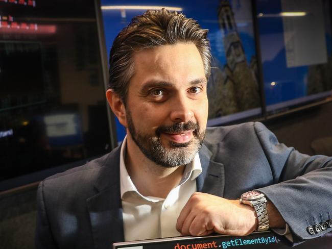 ADV BUSINESS- Jeremey Glaros  in the Thinclab business incubator.  The Adelaide University is running a "code camp" for adults who want to change careers and learn coding later in life. Jeremey Glaros from the university is involved -  25/06/2019 AAP Image/Russell Millard