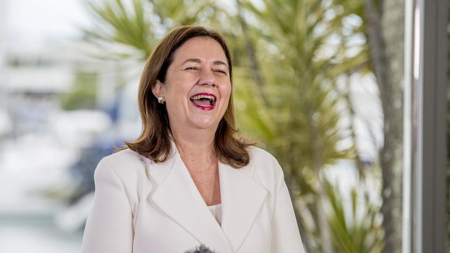 Queensland Premier Annastacia Palaszczuk isn’t losing her $400,000 salary, despite denying many hundreds of Queenslanders an income for months. Picture: Jerad Williams