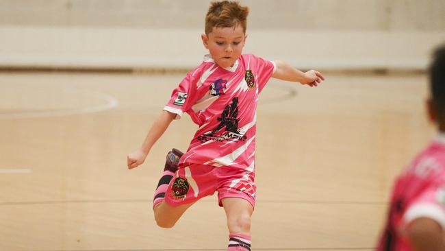 The Hrstville Barbarians V Bundaberg Wild Cats at the Gold Coast International Futsal tournament.Picture: Glenn Campbell