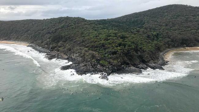 A teenage girl was rescued from Dolphin Point. Picture: Contributed