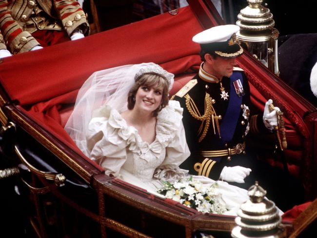 Prince Harry’s parents, the Prince and Princess of Wales also took a carriage ride after their wedding in 1981. Picture: Princess Diana Archive/Getty Images