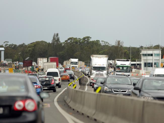 The M5 motorway at Moorebank.