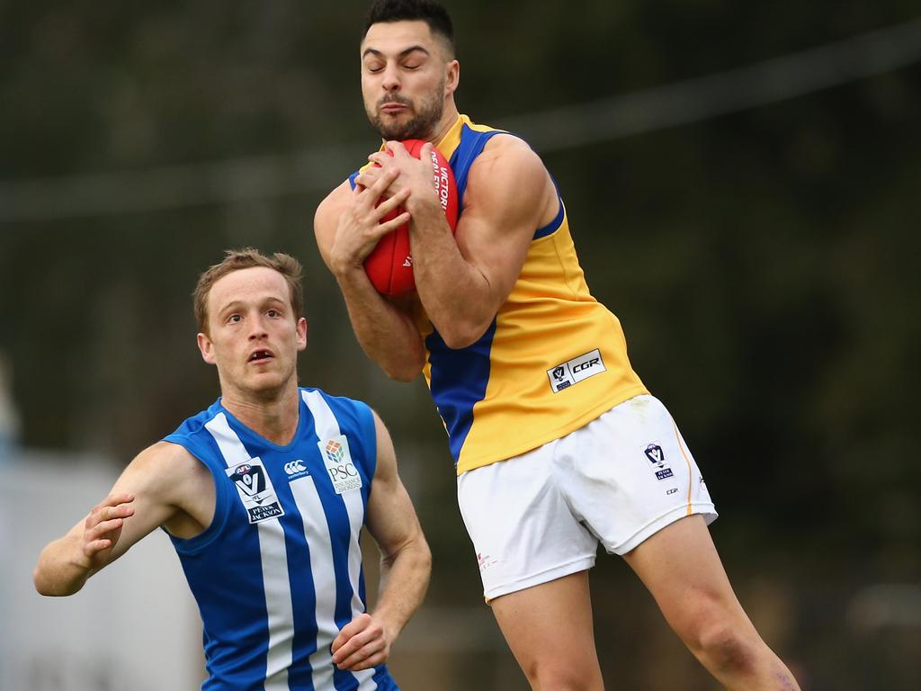 Williamstown VFL star Michael Gibbons is doing everything he can to secure a spot on Carlton’s list. Picture: AFL Media/Getty Images