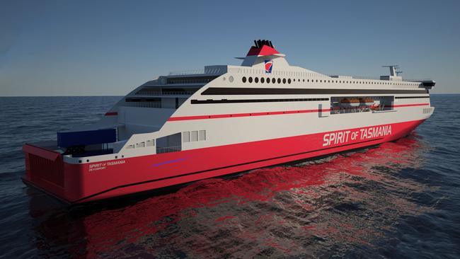 A concept design for the replacement Spirit of Tasmania vessels.