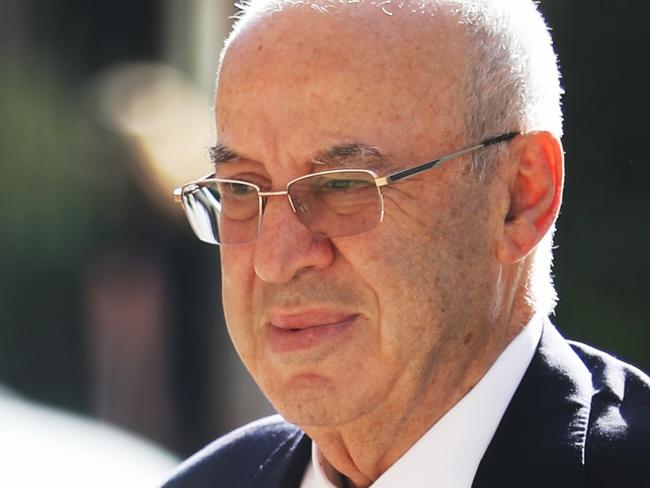 Eddie Obeid arrives at the Supreme Court in Sydney today .picture John Grainger