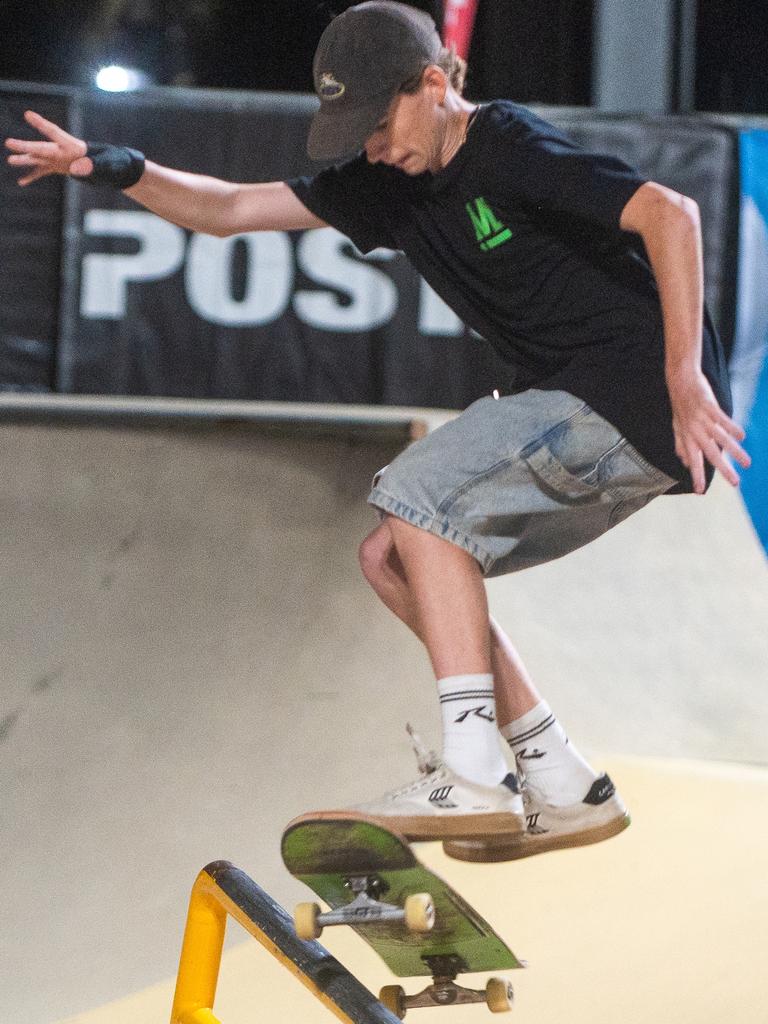 Jack Lewis at Rumble On The Reef Sugar Bowl Skatepark Saturday 23 September 2023 Picture:Michaela Harlow