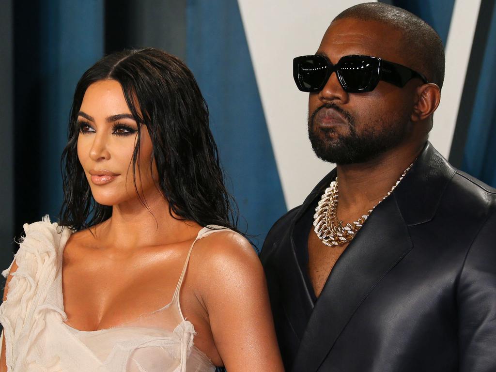 Kanye has repeatedly posted damaging messages about his estranged wife, Kim Kardashian. Picture: Jean-Baptiste Lacroix / AFP
