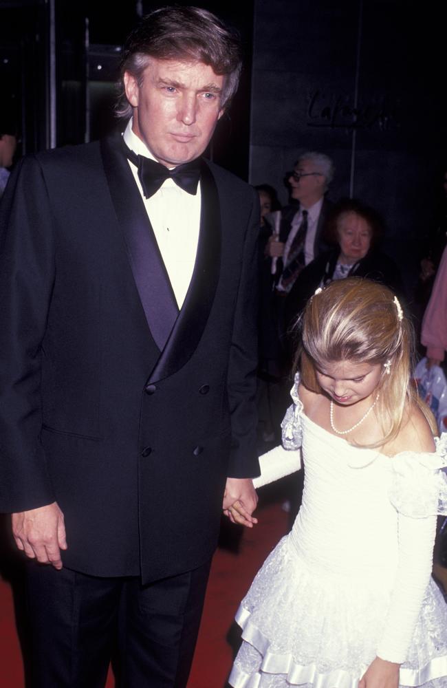 Ivanka kept her head down for all red carpet pics from this event.... temper tantrum? They’re at the Lafayette Galeries Grand Opening on March 26, 1991 at Trump Tower in New York City. How riveting for her. Picture: Ron Galella/WireImage